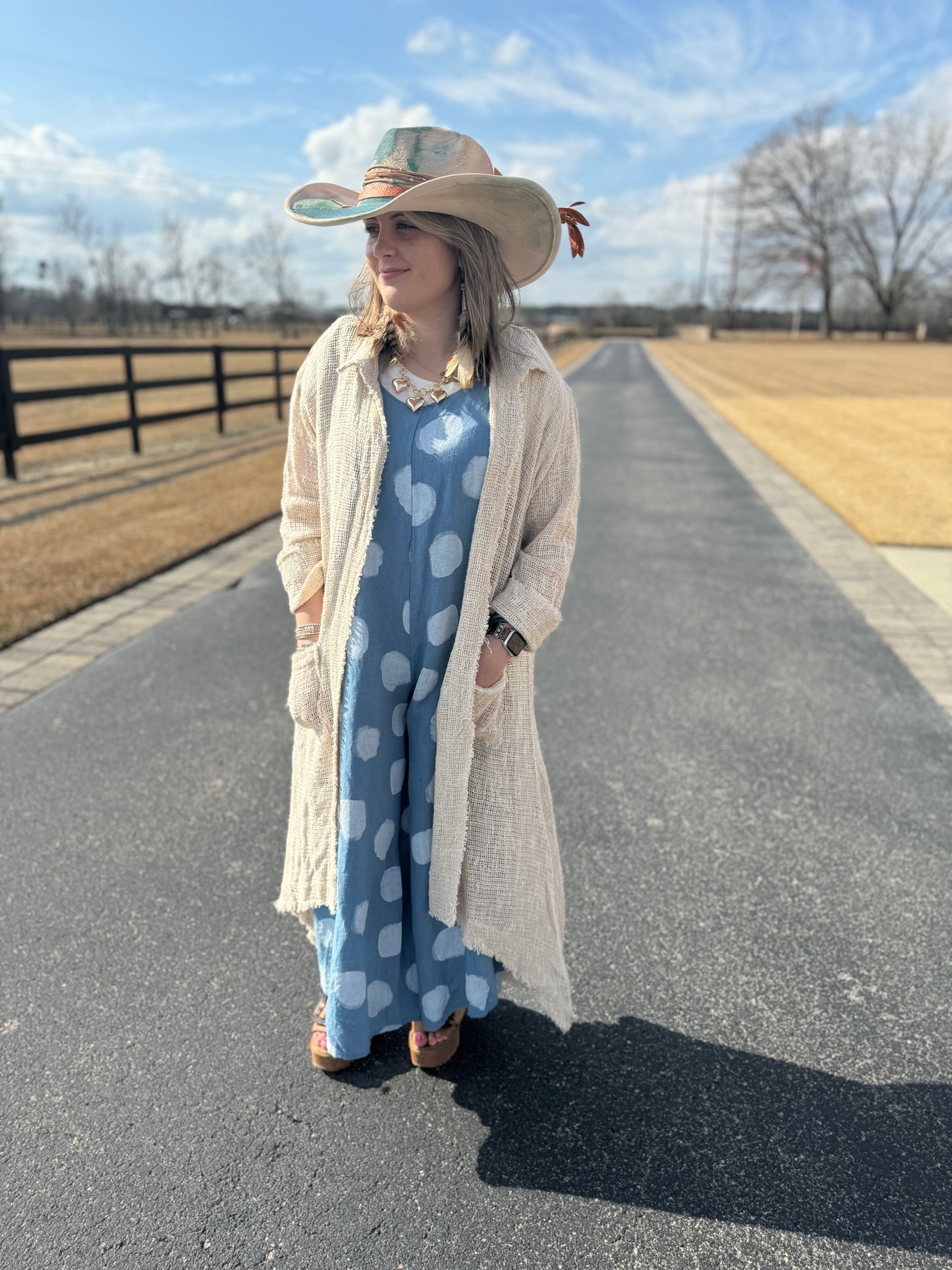 Peace Out Kimono Maxi