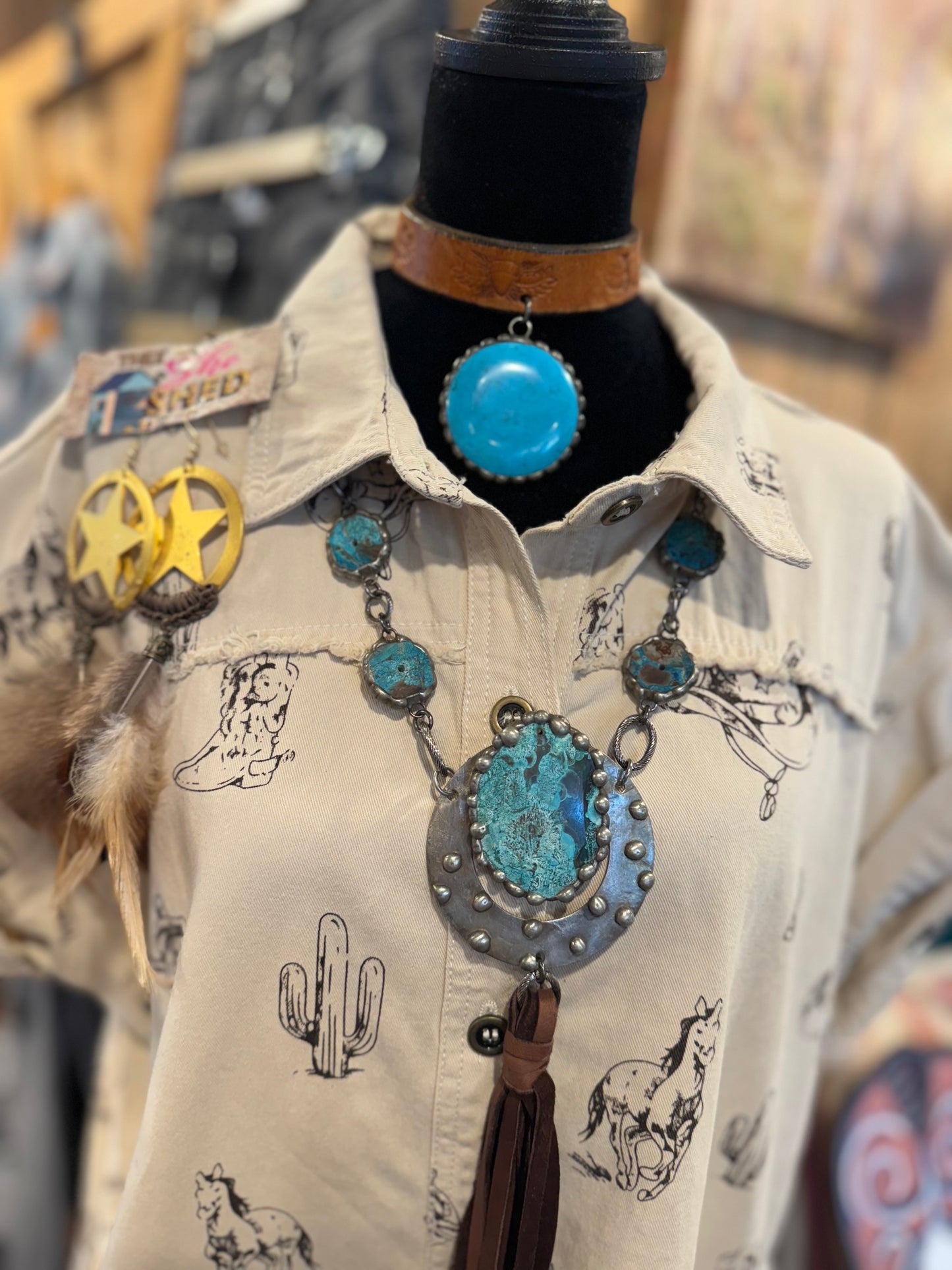 Calling Western Girlies Button Dress