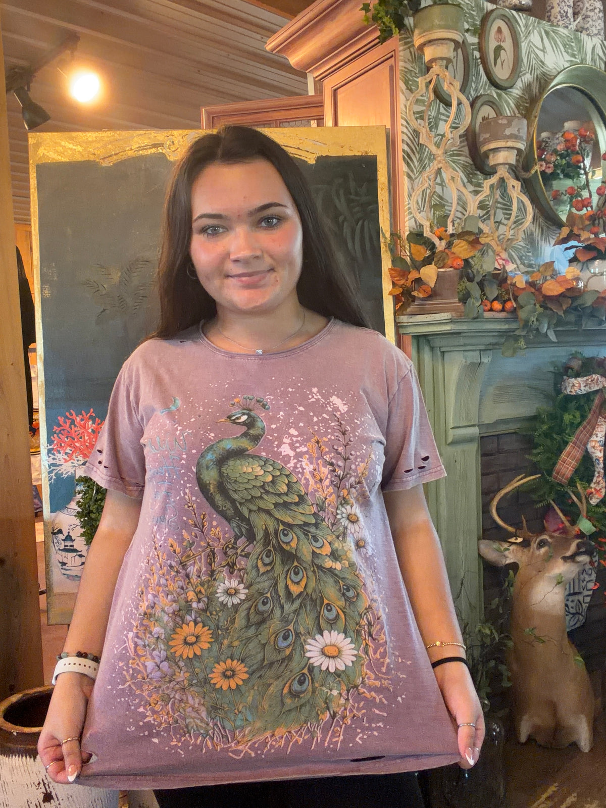 Royal Peacock Tee