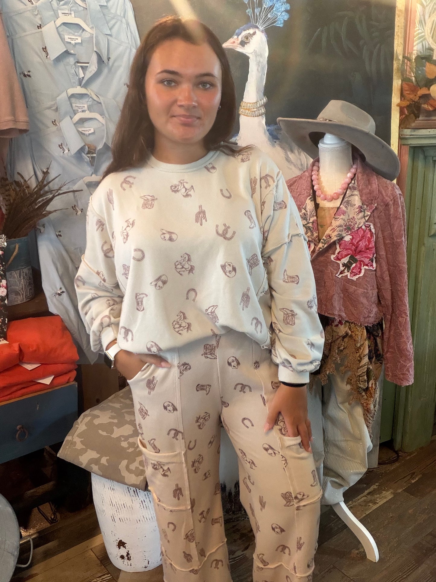 Western Graphic Comfy Pants