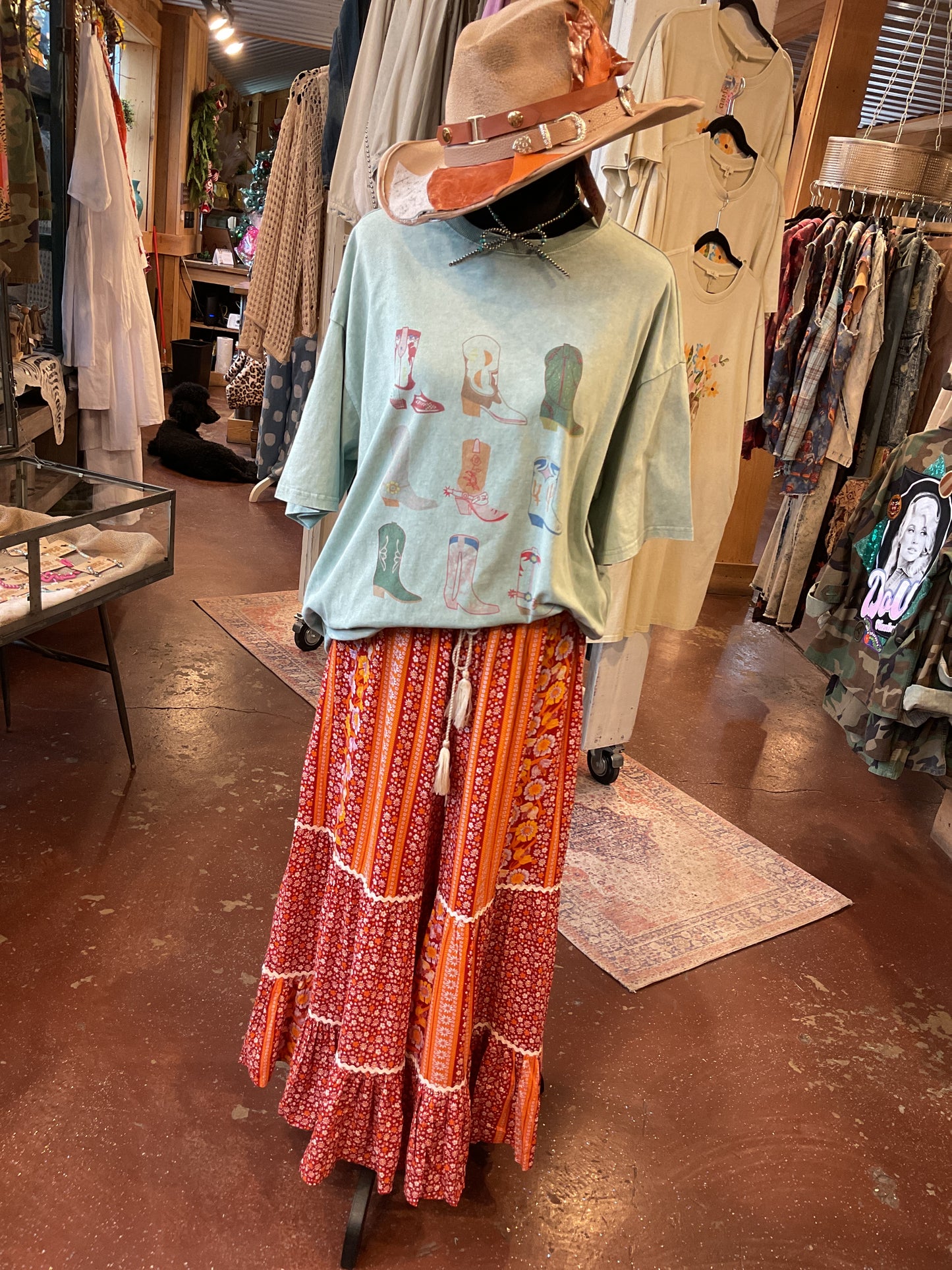 Boho Vibin' Red Pants