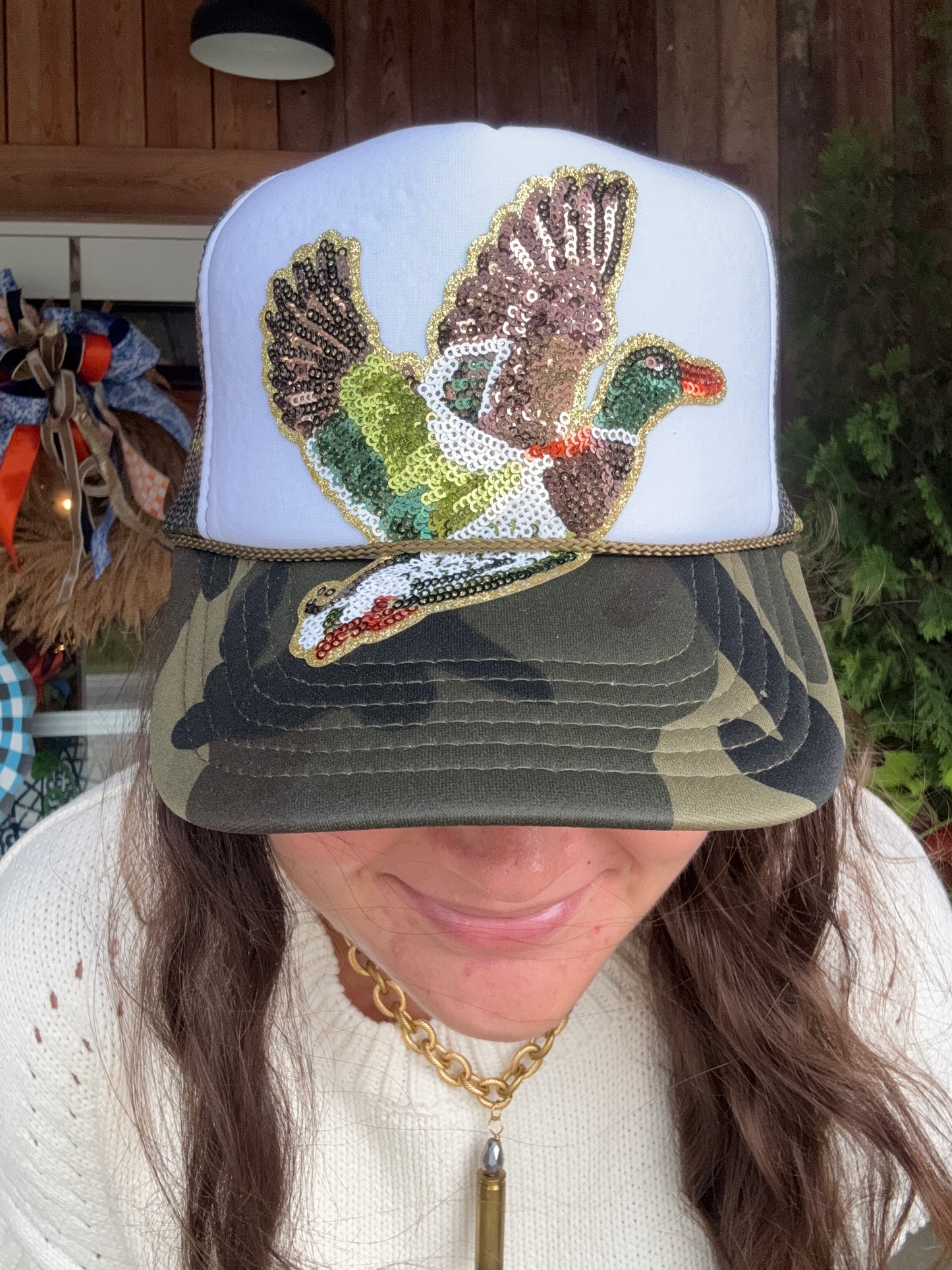 Duck Sequin Cap