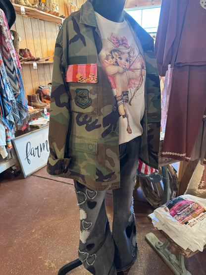 Wild Cheetah Long Camo Jacket