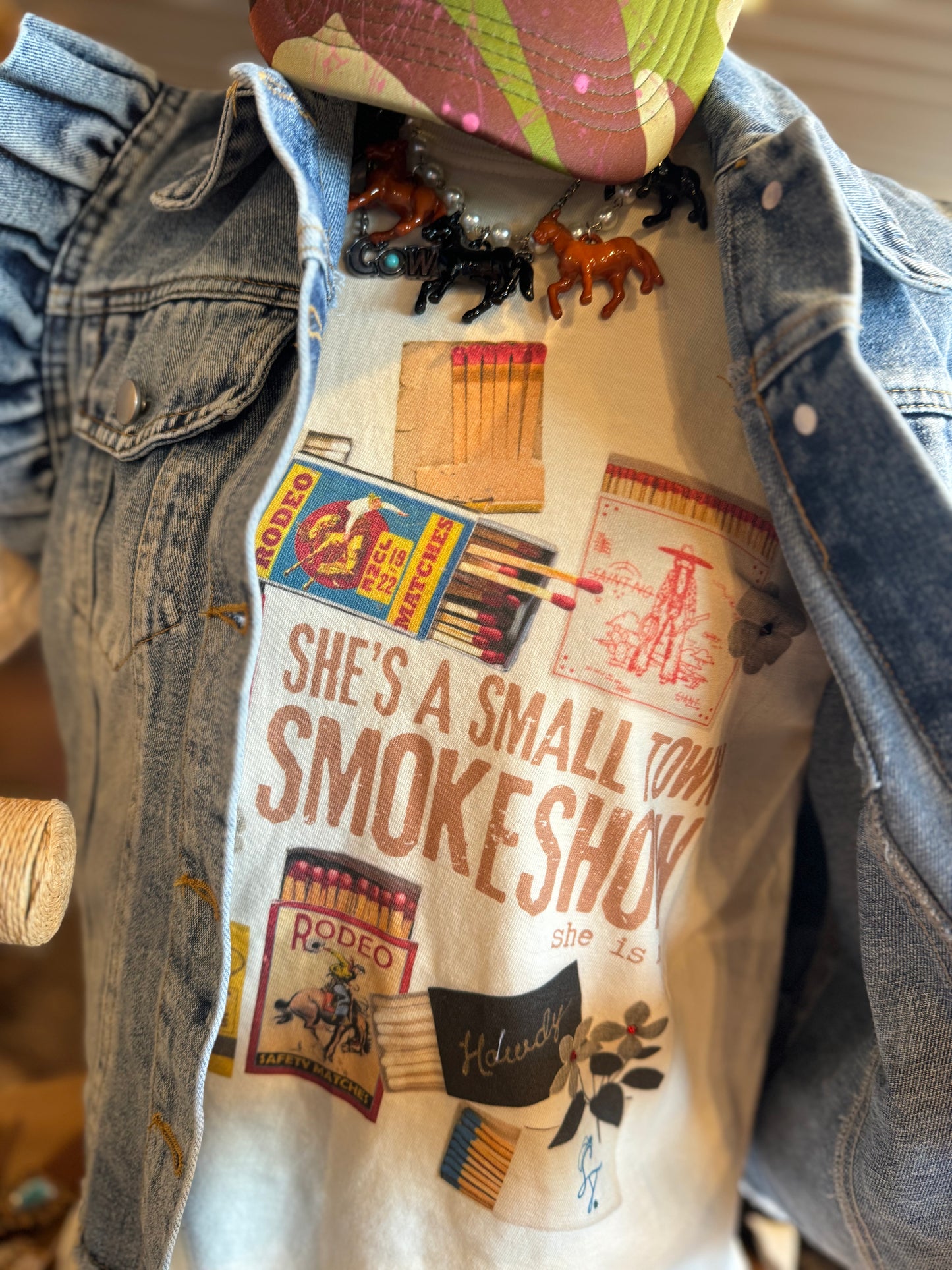 Denim Ruffle Vest