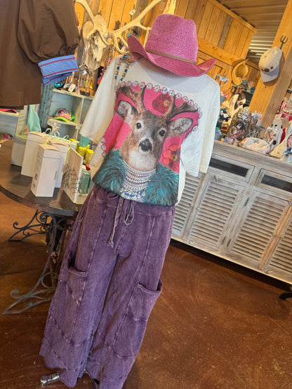 Cute Deer Bling Tee