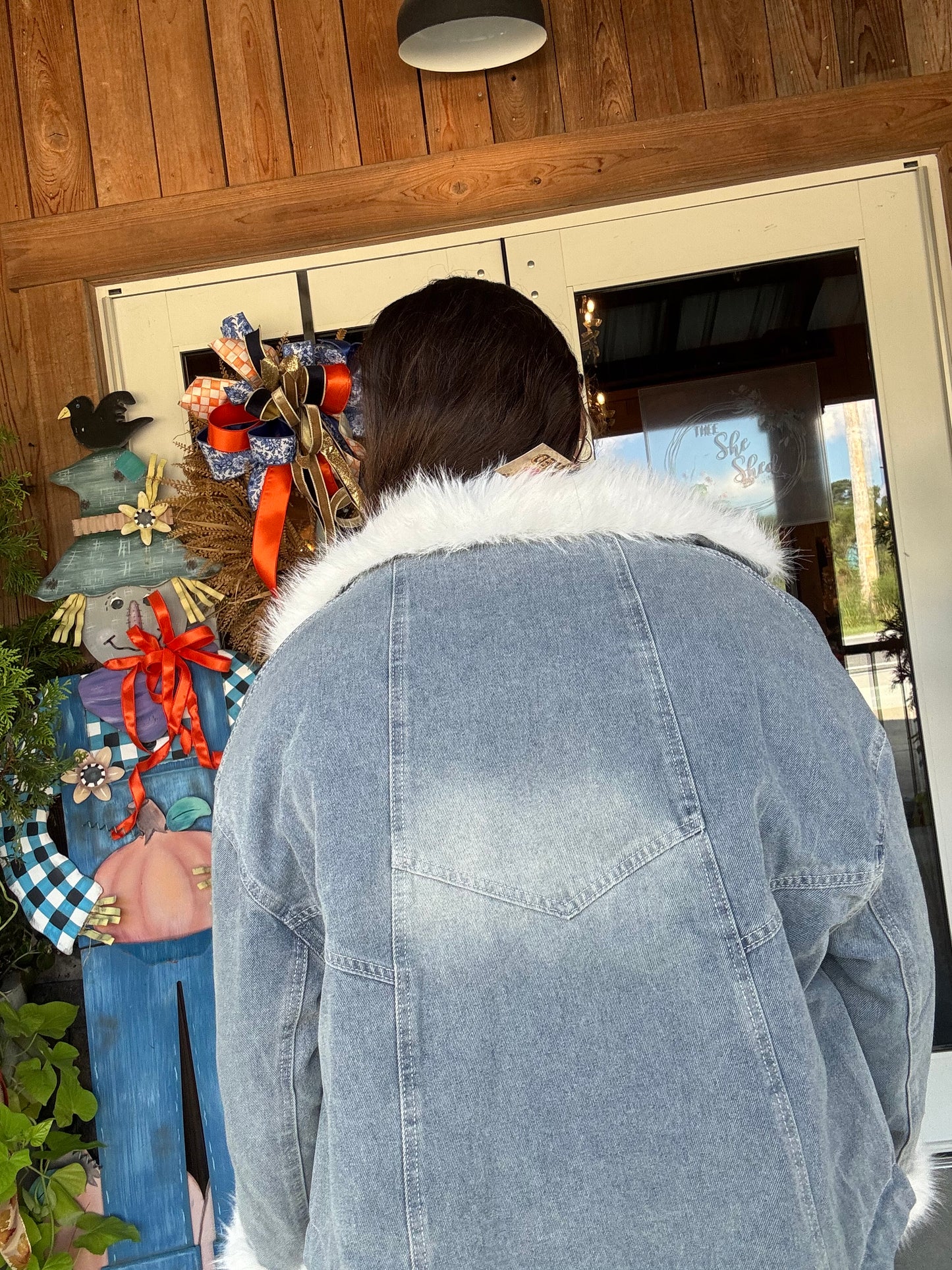 Light Denim (Fur Collar) Jacket