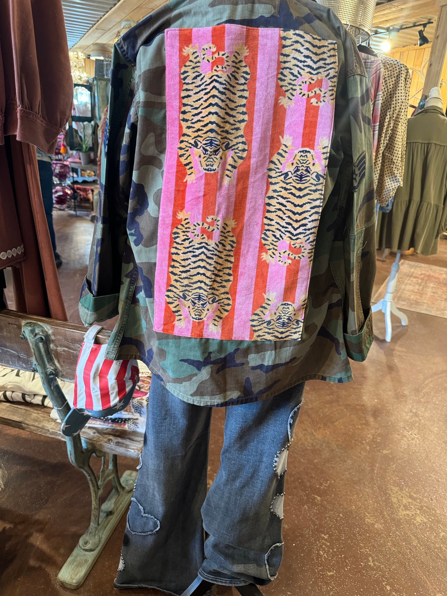 Wild Cheetah Long Camo Jacket