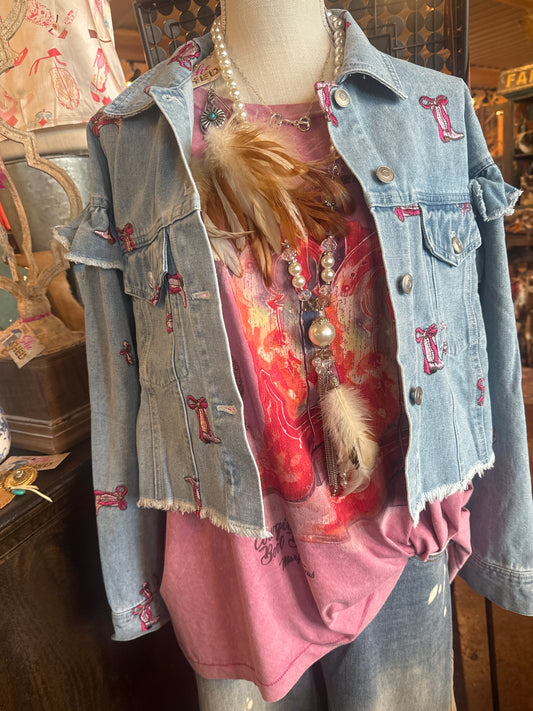 Boots & Bows Denim Jacket