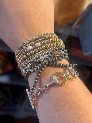 Navajo Pearl Bow Bracelet