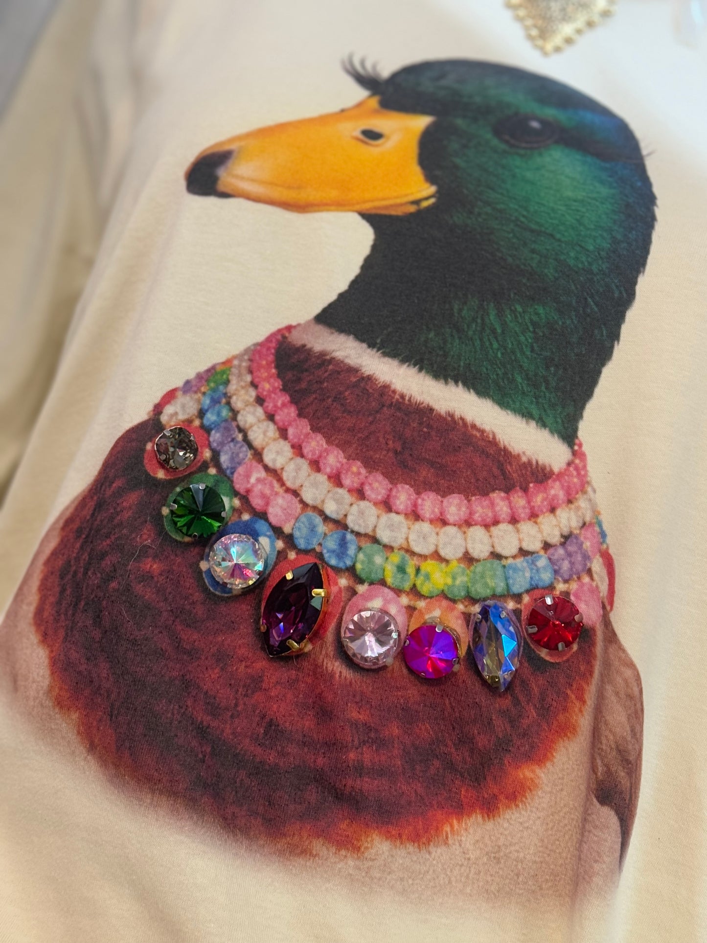 Mallard Duck Jewel Collar Tee