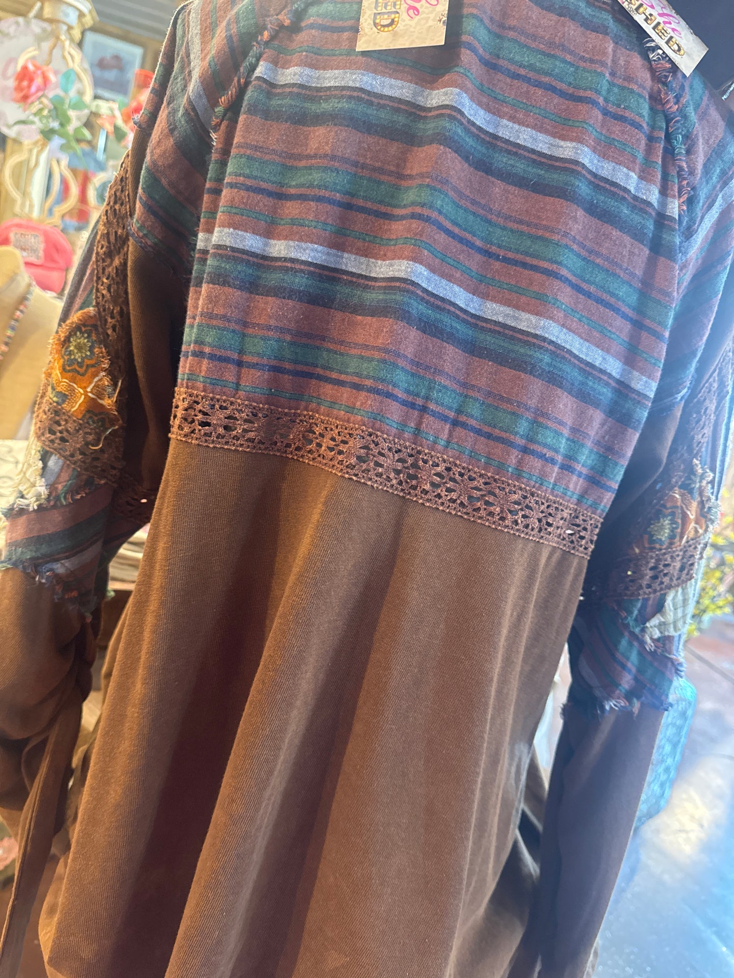 Fallin' for Brown V Top