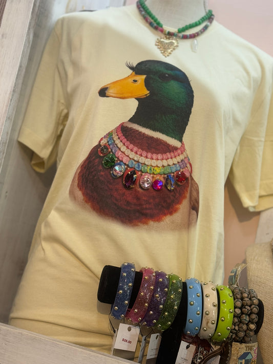 Mallard Duck Jewel Collar Tee