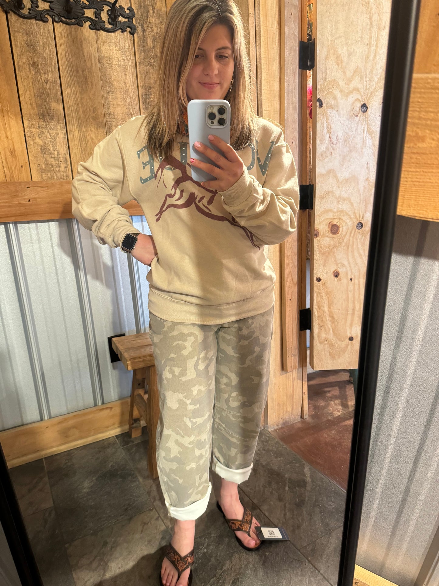 Tan N Camo Jeans