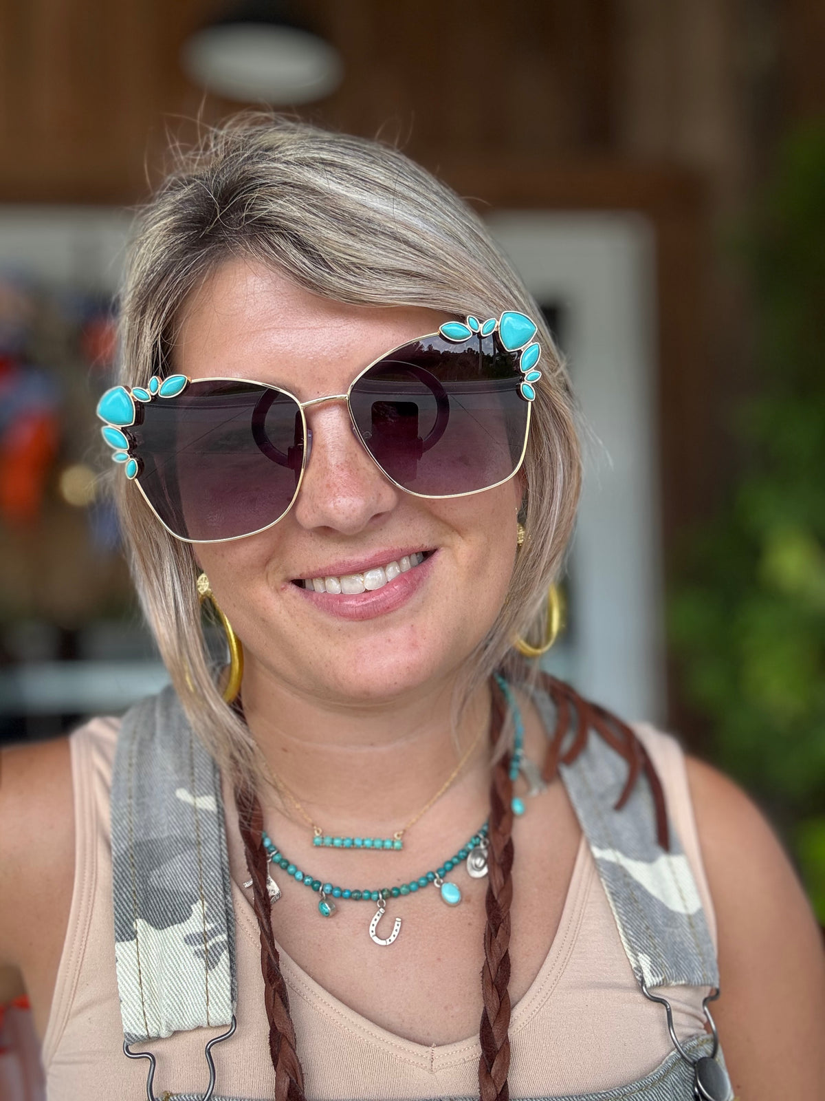 Fancy Turq Sunglasses