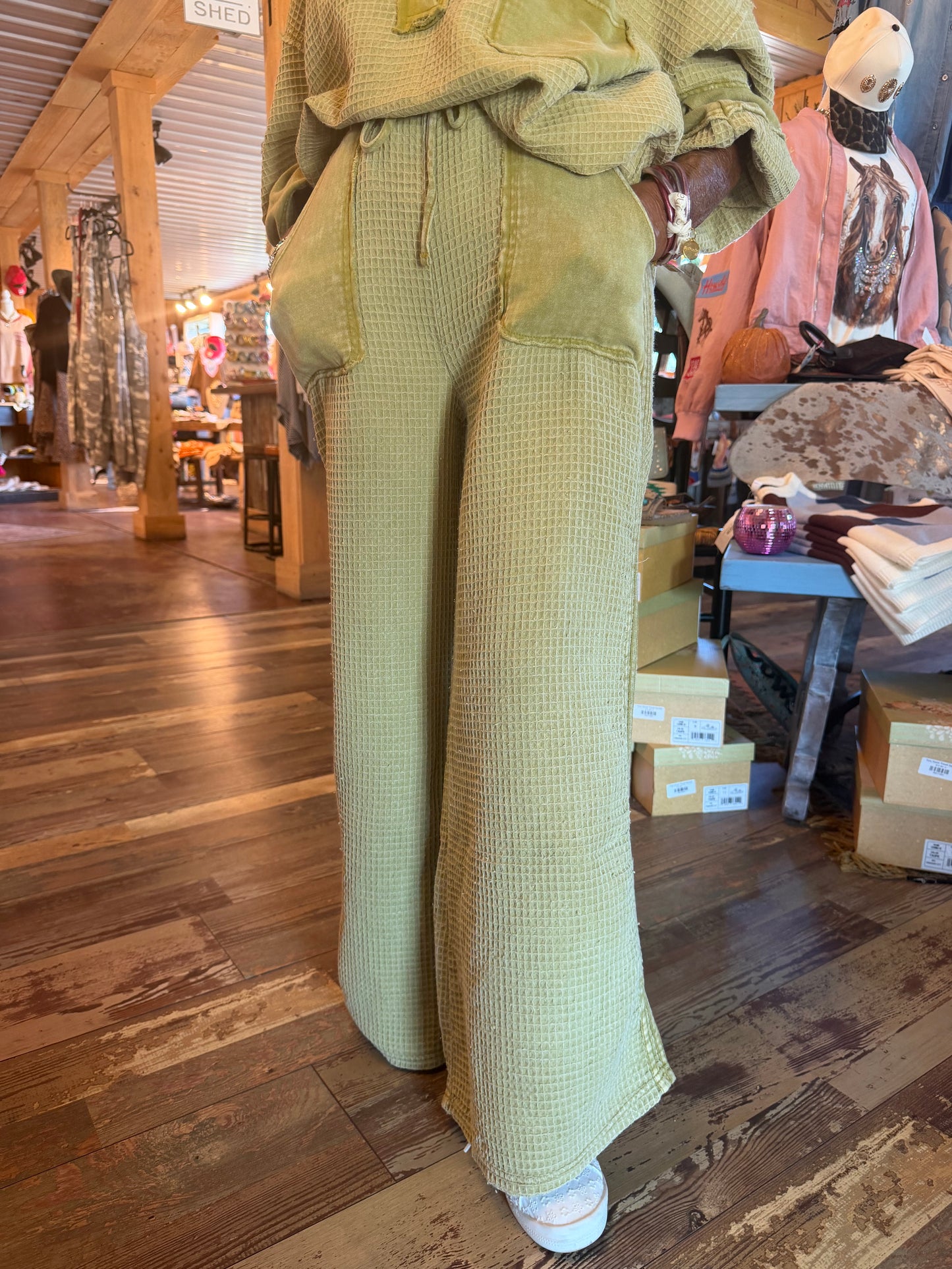 Green Tea Pants