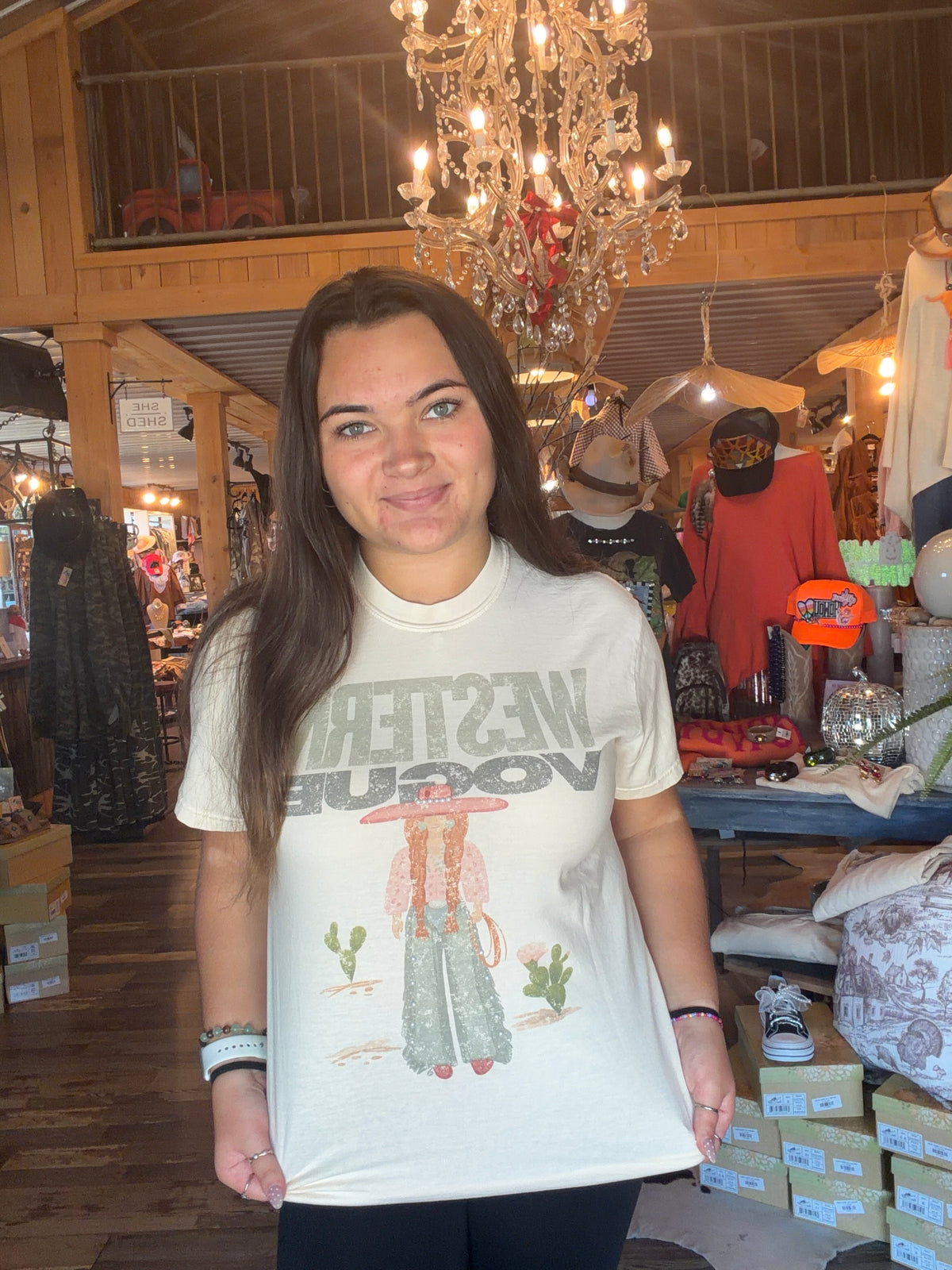 Western Vogue Cowgirl Tee