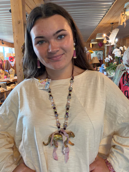 Wild about Leopard Necklace