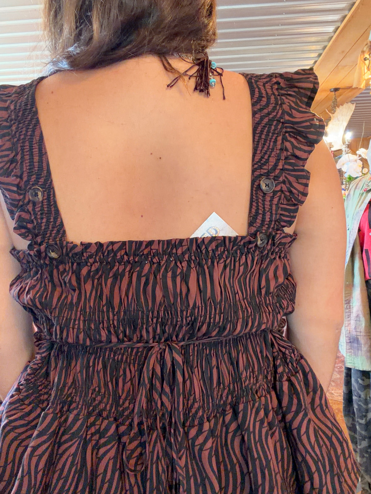 River Rust Run Leopard Tank Top w/Lace
