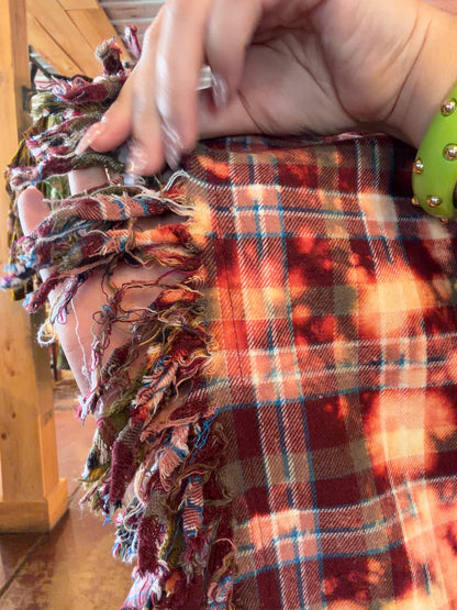 Denim Double Take Plaid Vest