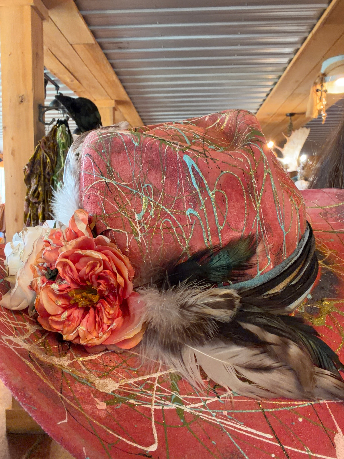 Unique Fancy Paint Splattered Hat