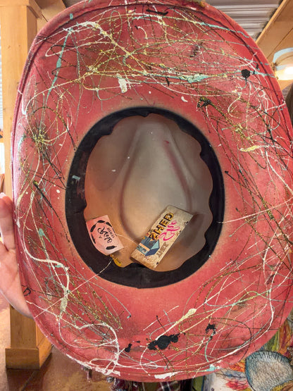 Unique Fancy Paint Splattered Hat