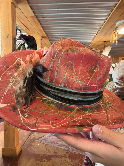 Unique Fancy Paint Splattered Hat