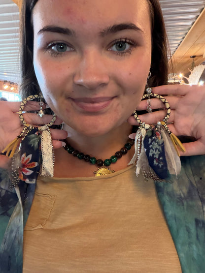 Dream Big Hoop Scarf Earring