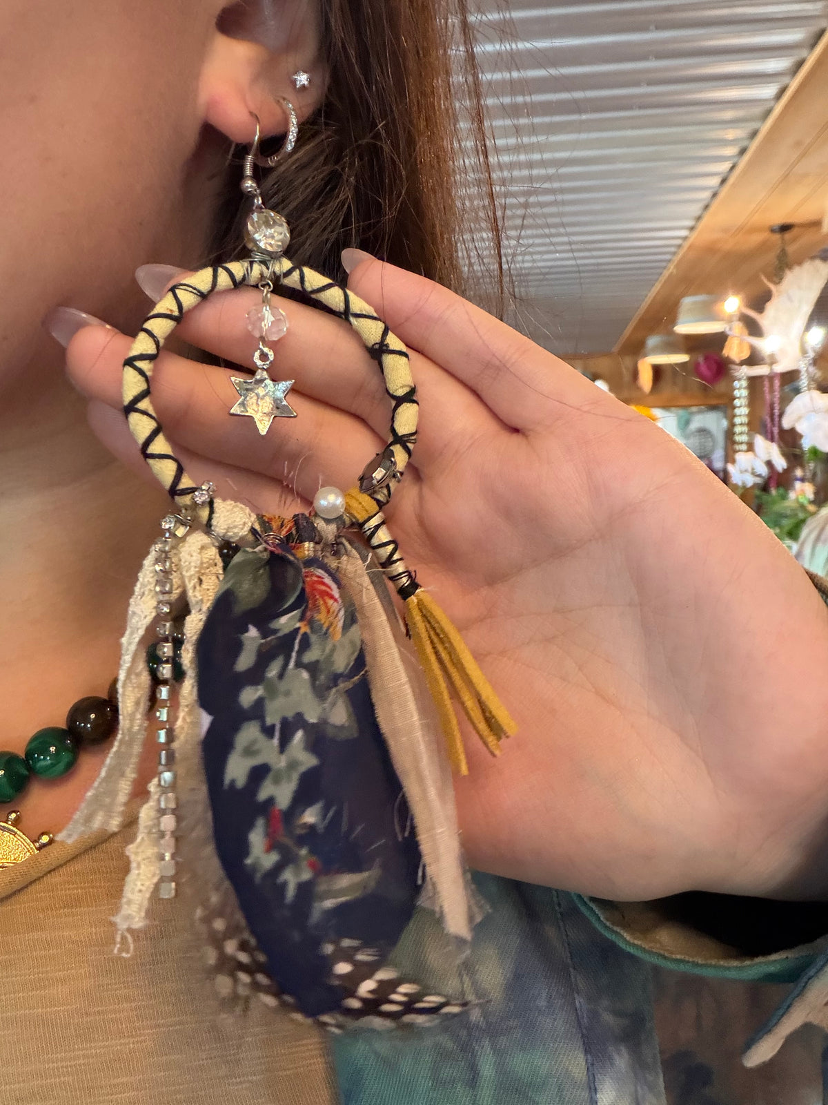 Dream Big Hoop Scarf Earring
