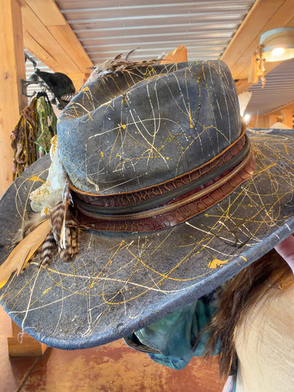 Unique Fancy Paint Splattered Hat