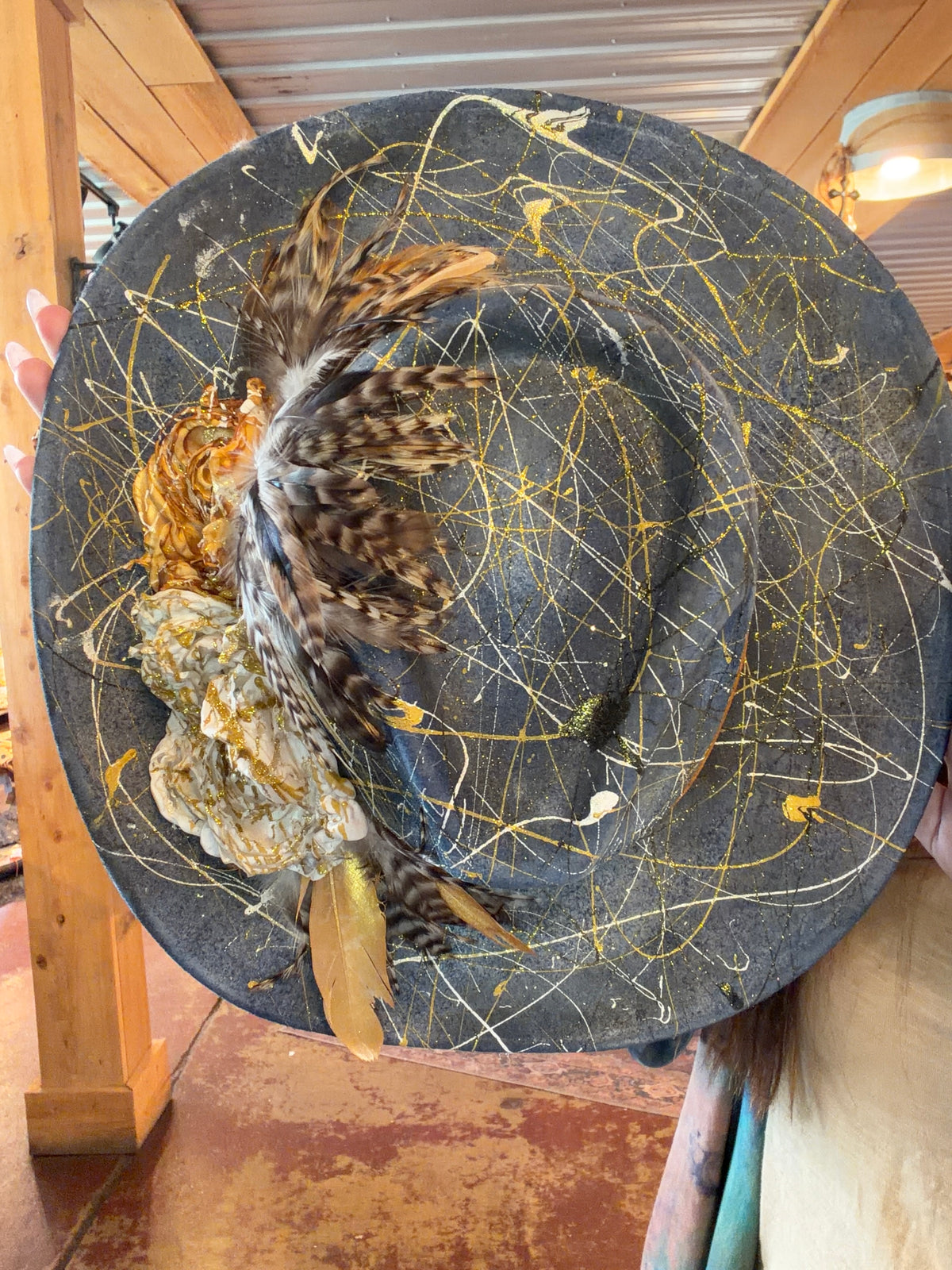Unique Fancy Paint Splattered Hat