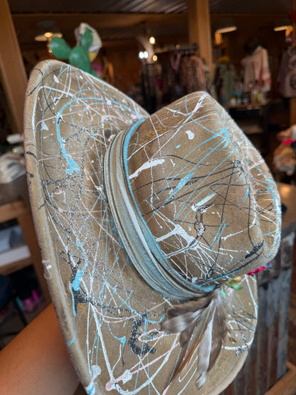Unique Fancy Paint Splattered Hat