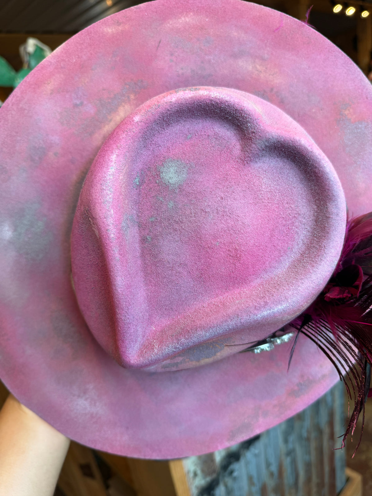 Hot Pink Rare Heart Hat
