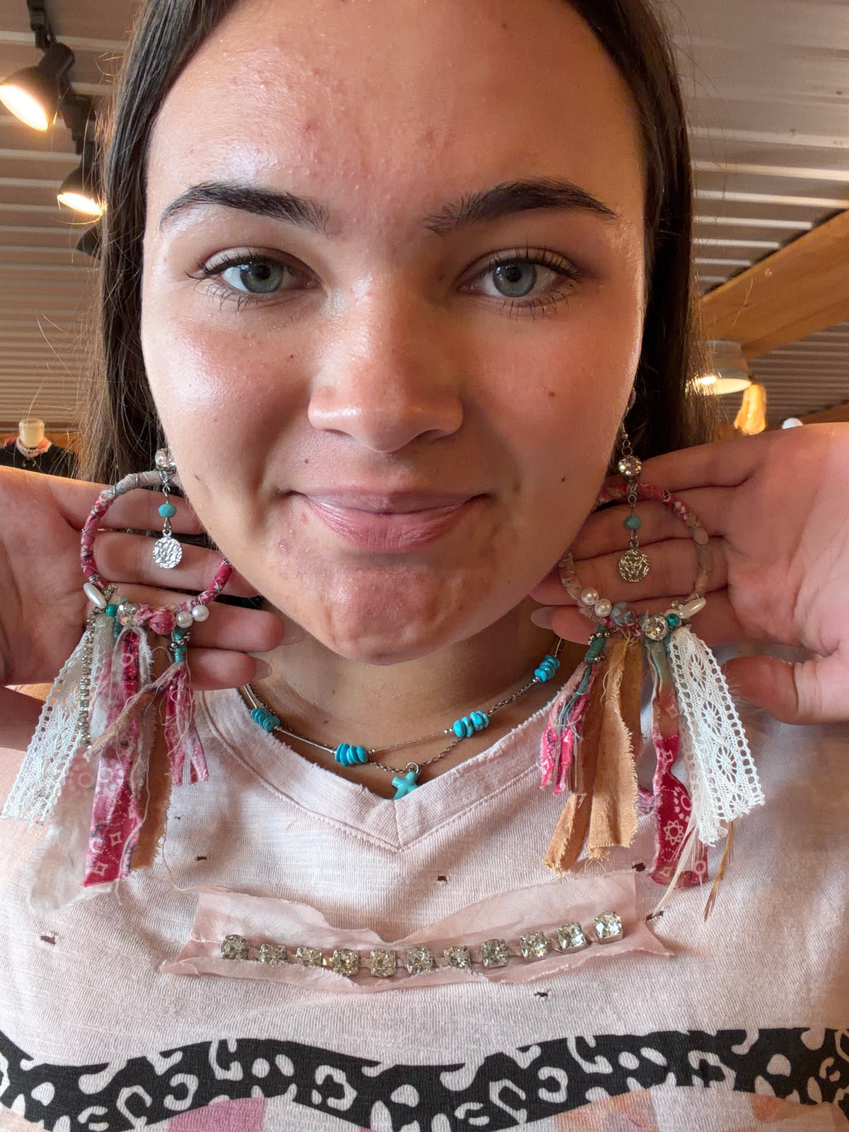 Dream Big Hoop Scarf Earring
