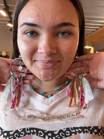 Dream Big Hoop Scarf Earring