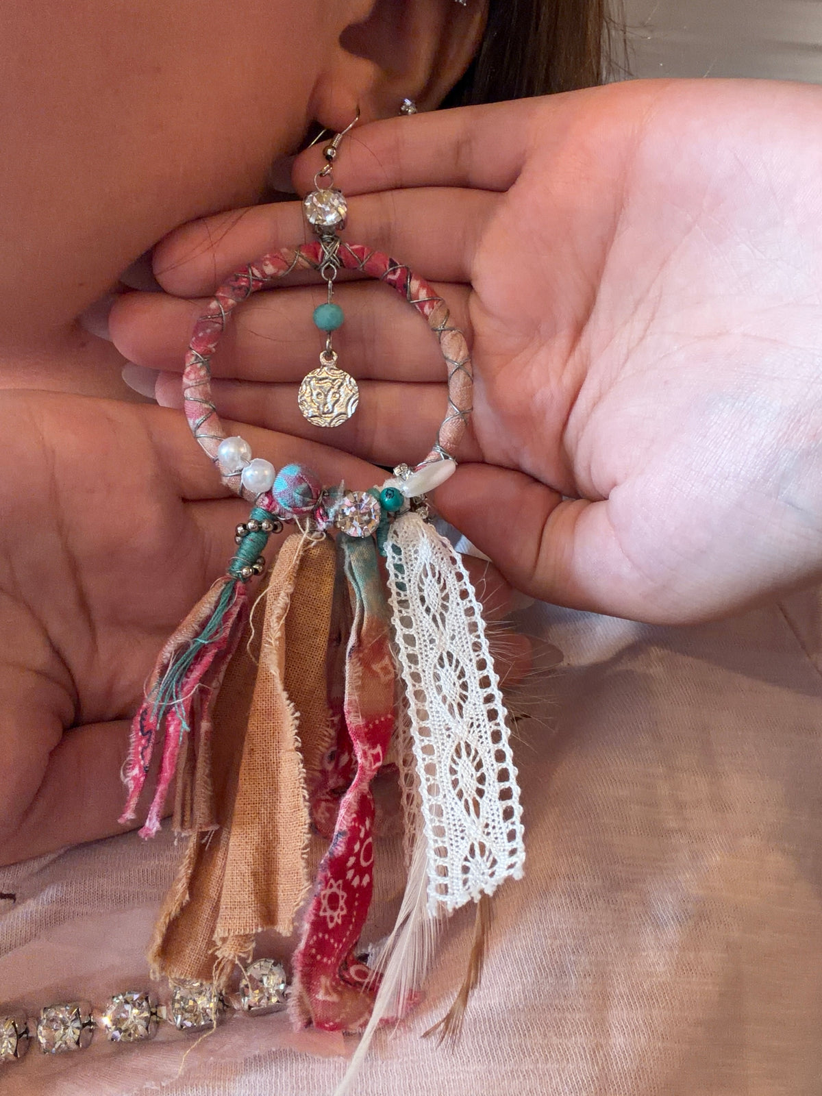 Dream Big Hoop Scarf Earring