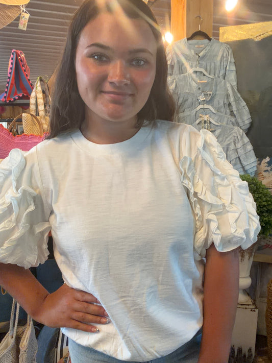 Off-White Short Bubble Top