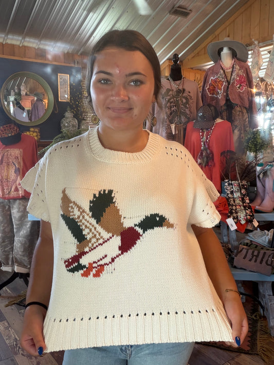 Lovely Duck SS Sweater