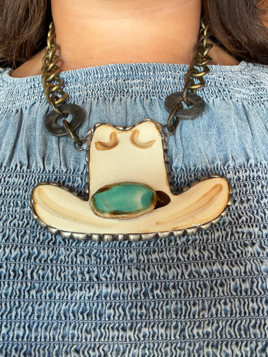 Cowboy Hat Goofin Necklace