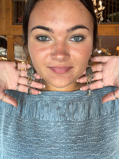 The Outfitted Cowboy Earring