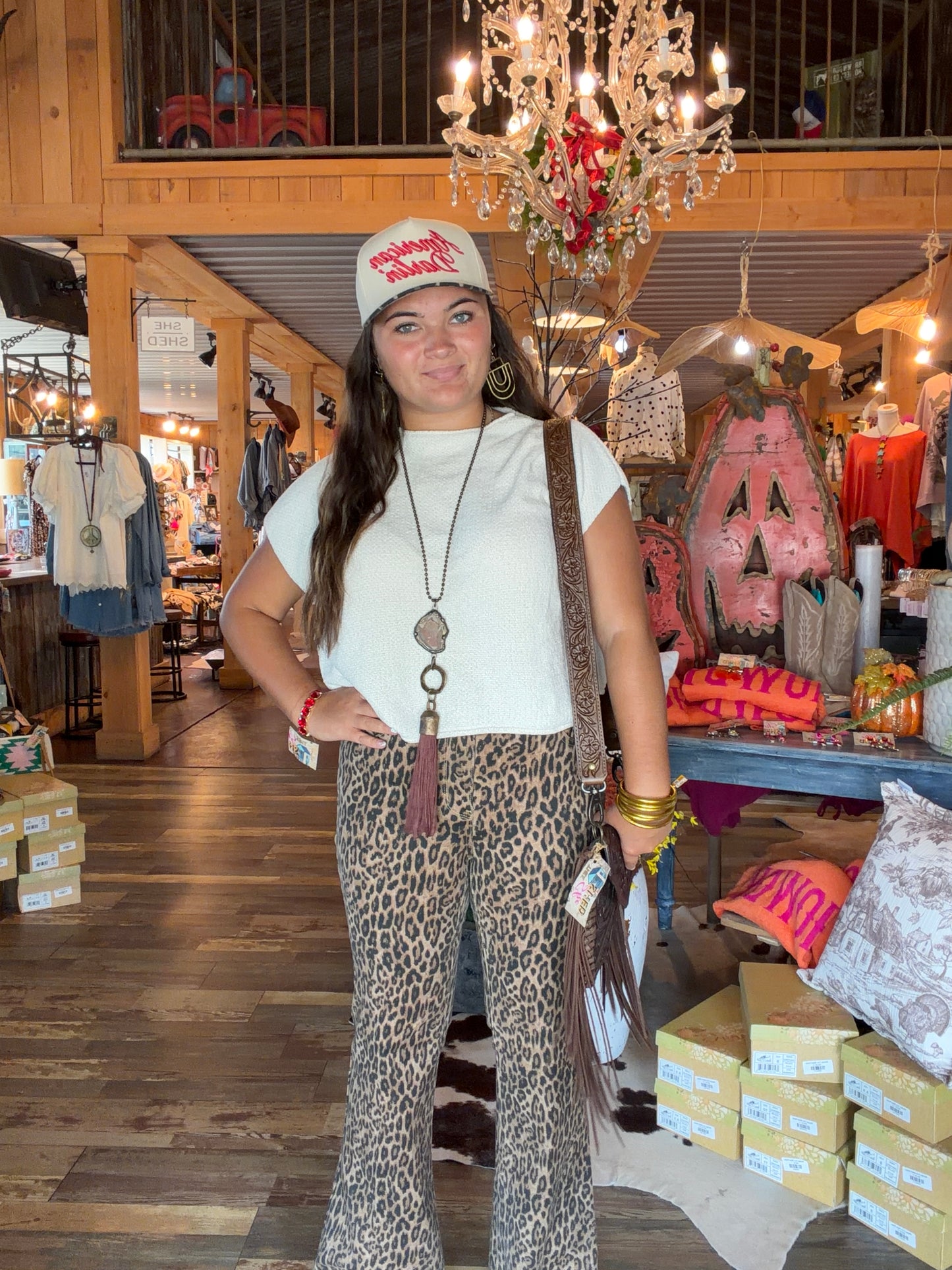 Leopard Flare Jean