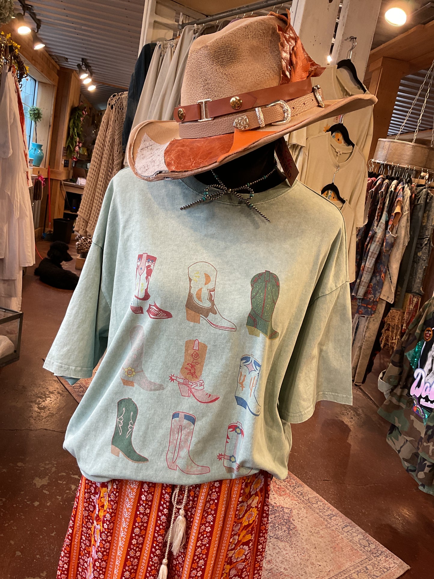 Sage Boots Tee
