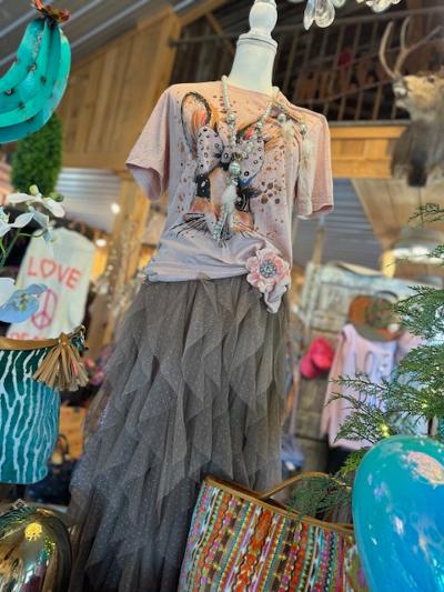 Mocha Ruffle Skirt